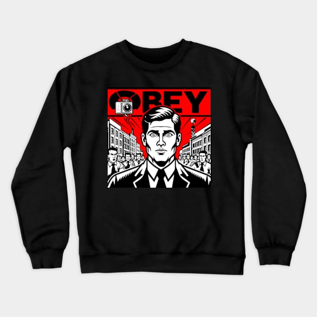 Obey Future Crewneck Sweatshirt by ArtFactoryAI